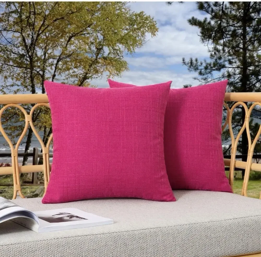 Kevin Textiles Set of 2 Outdoor Waterproof Throw Pillow Covers 18
